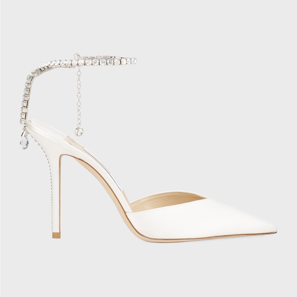 Jimmy Choo Saeda Crystal Charm Pumps - Picture 2 of 4